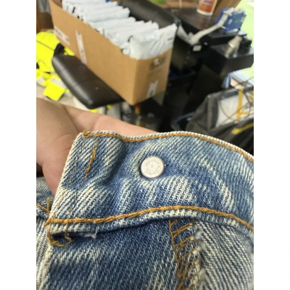 Vintage Levis 505 XX Jeans Mens 36x30 Acid Wash Made in USA Denim Workwear